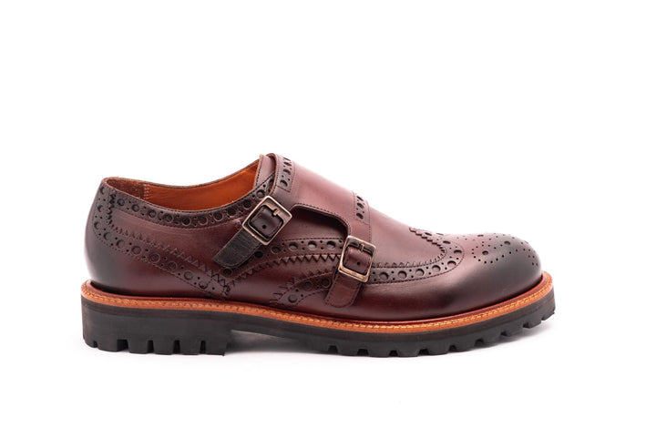 Siracusa Double Monk Straps Coffee