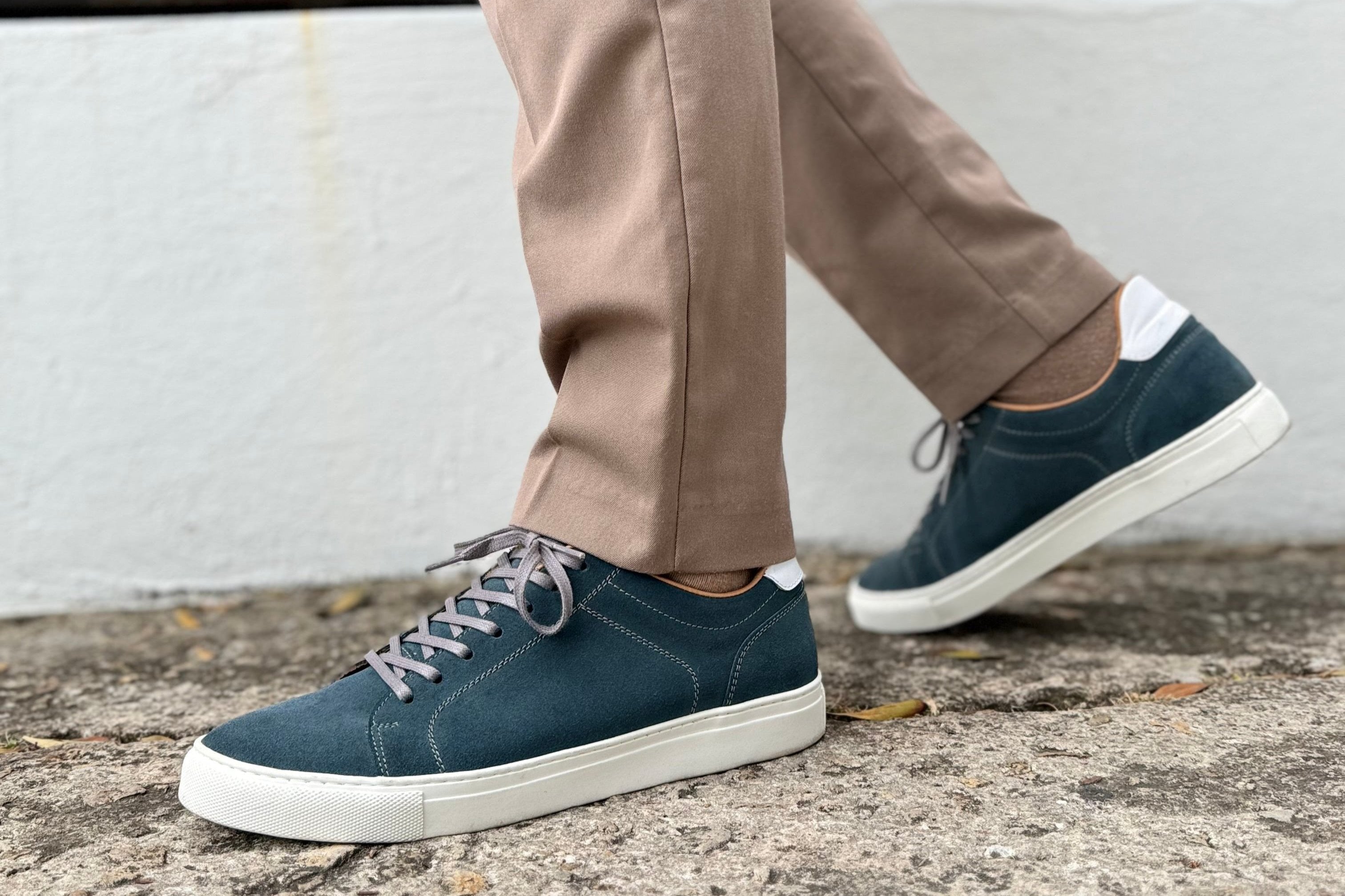 Brunello Sneakers Blue Suede