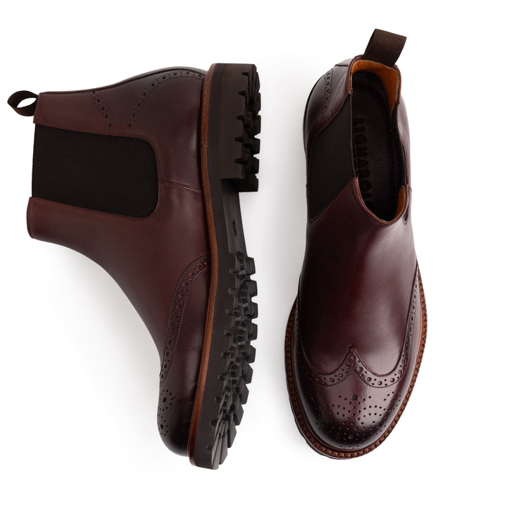 Positano Chelsea Boots Red Wine