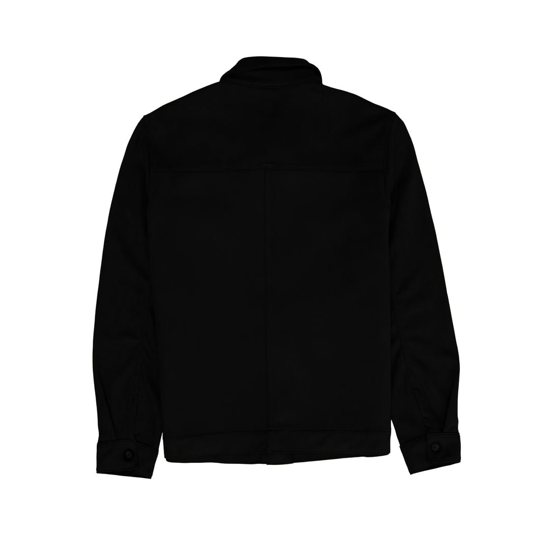 Black Suede Overshirt