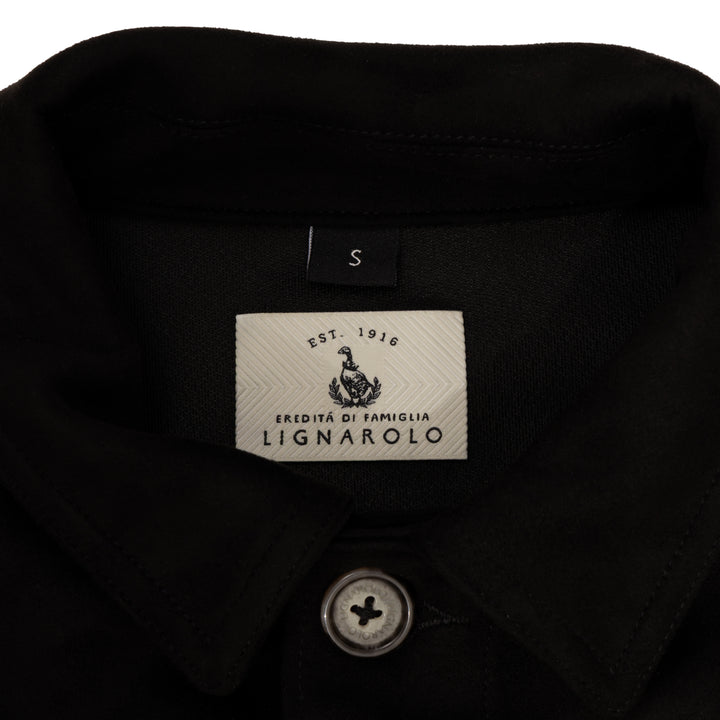 Black Suede Overshirt