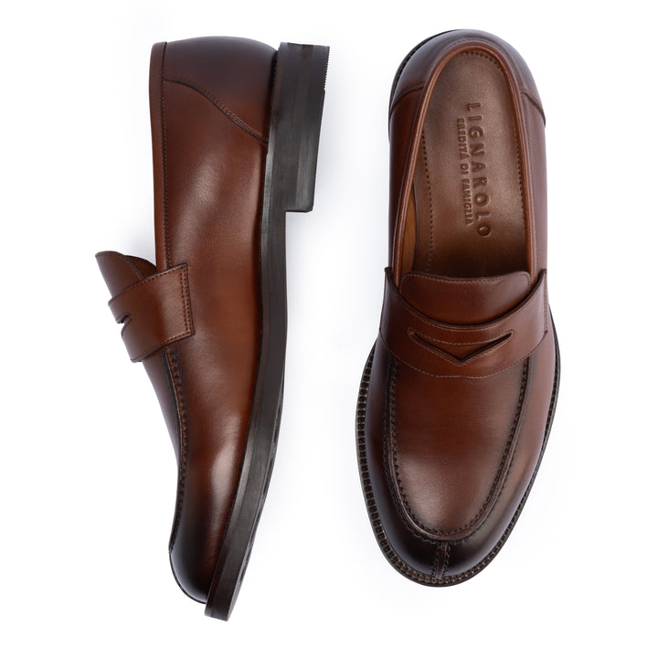 The Roma Penny Loafer - Cognac