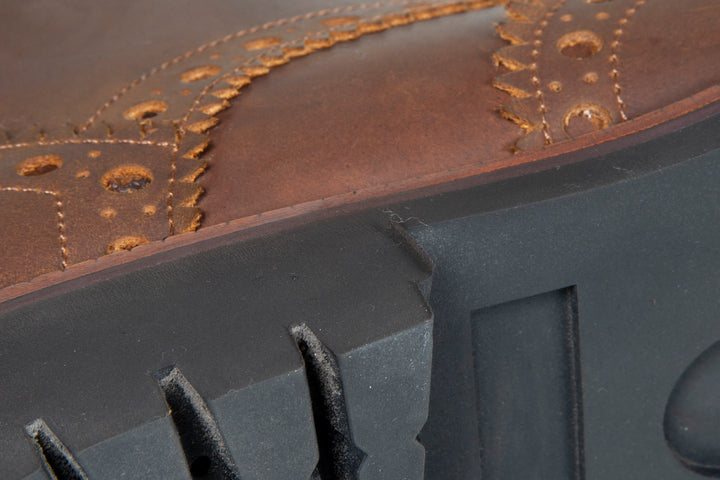 San Gimignano Derby Boots Pull Up Leather Brown