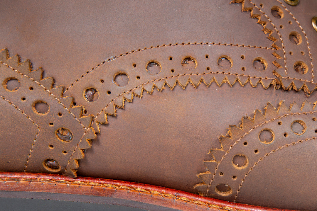 San Gimignano Derby Boots Pull Up Leather Brown