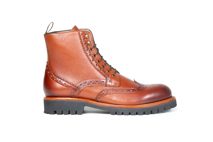 San Gimignano Derby Boots Full-Grain Leather Mustard